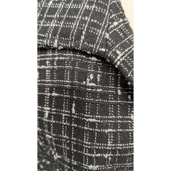Caroline Rose‎ Boucle Tweed Crosshatch Front Big Buttons Vented Coat Jacket XL - Picture 3 of 10